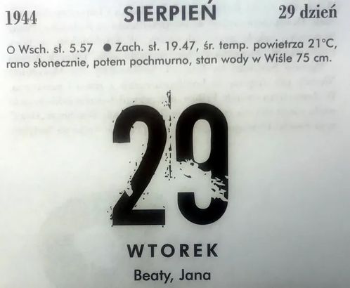 29 Sierpnia